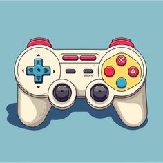 a video game controller is shown in this illustration