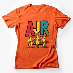 Colorful AJR Band Graphic T-Shirt, Jack Ryan Ben Music Tee, Unisex Pop Band Fan Merchandise Female T-Shirt Custom graphic T-Shirt.Customize your color Band Logo Crew Neck T-shirt For Music Festivals, Band Logo T-shirt For Music Festivals With Crew Neck, Band Logo T-shirt For Music Festivals, Crew Neck, Crew Neck T-shirt With Band Logo For Music Festivals, Multicolor Band Merch T-shirt With Letter Print, Tri-blend T-shirt With Band Logo And Crew Neck, Tri-blend Crew Neck T-shirt With Band Logo, Music-themed Screen Print Tops For Music Festivals, Unisex Band Logo T-shirt Crew Neck