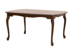 a wooden table with two leaves on the legs