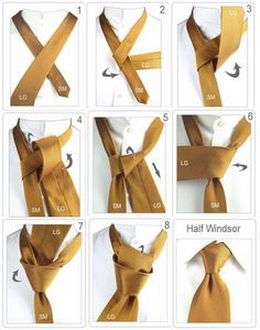 Simple knot but unfortunately I still see guys with the high school clip on How To Tie A Tie, Half Windsor, Neck Tie Knots, Button Holes Wedding