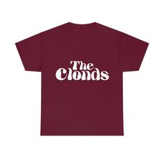 The Clouds White Logo T-Shirt Multiple Colour Options .: 100% cotton (fiber content may vary for different colors) .: Medium fabric (5.3 oz/yd² (180 g/m .: Classic fit .: Tear-away label .: Runs true to size Multiple Color, Logo T Shirt, The Clouds, Tshirt Logo, G M, Cotton Fiber, Color Options, Gender Neutral, Tops & Tees