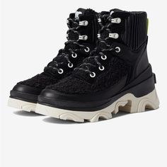 Nwob Brex Lazy Up Ankle Boots. Attractive. Good Traction! Please See Attached Pictures And Ask Any Questions Lace Ankle Boots, Womens Waterproof Boots, Winter Fashion Boots, Black Shoes Women, Sorel Womens, Comfort Wear, Black Sea, Waterproof Boots, Lace Boots