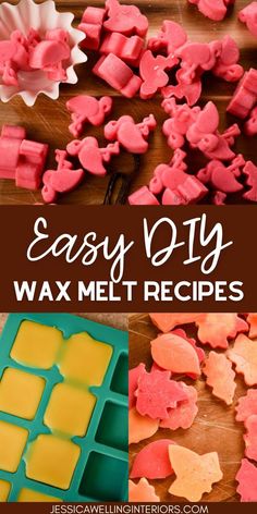 easy diy wax melt recipe for kids to make with the help of an ice tray