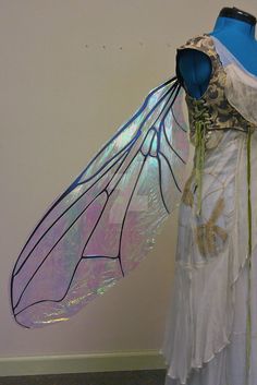 A commissioned set of large iridescent fly wings done in a resting position. I have them listed on Etsy as a made to order set here: *Please note my images are NOT stock! Do not use without express... Fly Costume, Iridescent Fairy, Fairy Terrarium, Diy Wings, Terrarium Ideas, Dragonfly Wings, Fairy Clothes, Wings Costume, Fantasy Costumes