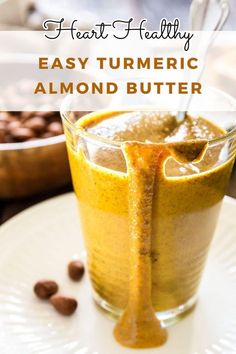 Nut butter lovers, rejoice! This healthy almond butter mixed with turmeric is everything you’re looking for in a nut spread: creamy, salty and good for you, loaded with health benefits from both the almonds and the turmeric.