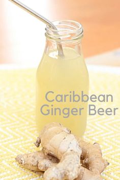 An authentic recipe for Caribbean Ginger Beer passed down and used for decadesPacked with authentic Caribbean flavor. Ginger Beer Drinks, Homemade Ginger Beer, Ginger Beer Recipe, Homemade Ginger Ale, Fermented Drinks, Spicy Drinks, Beer Recipe, Fermentation Recipes, Fermented Drink