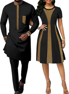 African Wear Styles For Men, Crew Neck Dress, African Shirts, Set Outfits, Long Vest, African Men Fashion