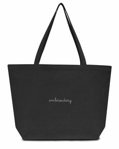 12oz Cotton Canvas Tote Dimensions: 14.75" h 19.5"w x 5" (expanded width) 14.75" h x 14.75" w x 5" d (not expanded width) All styles include custom embroidery with your choice of phrase, font, thread color + text placement. Please make selections below. Mockups provided upon request, please contact us. Click here for embroidery ideas Please specify any additional embroidery details (such as different icon color) and/or gift message on notes section at checkout. Backpack Fabric, Liberty Bag, Gift Catalog, Shopping Totes, Wine Tote, Blue Sea Glass, Market Tote, Shopper Tote, Custom Embroidery