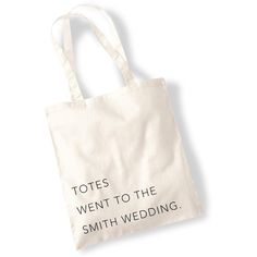 Totes Went to the Custom Name Wedding Tote Bag Shoulder Bag | Etsy Wedding Slogans, Gifts Table, Personalized Canvas Tote, Wedding Tote Bag, Wedding Tote, Text Photo, Wedding Welcome Bags, Welcome Bags, Personalised Canvas