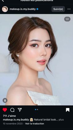 Gorgeous Eye Makeup, Makeup Asian, Wedding Makeup Tutorial, Glitter Wedding Dress, Bridal Eye Makeup, Bridesmaid Hair Makeup