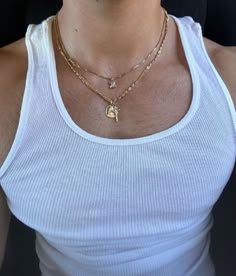 Men’s Layered Necklaces, Necklace Layering Men, Mens Jewelry Necklace Gold, Gold Jewelry Men Aesthetic, Men’s Necklace Aesthetic, Men’s Jewelry Aesthetic, Mens Necklace Aesthetic, Gold Men’s Jewellery