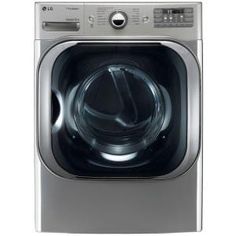 the front load washer is clean and ready to be used for washing clothes,