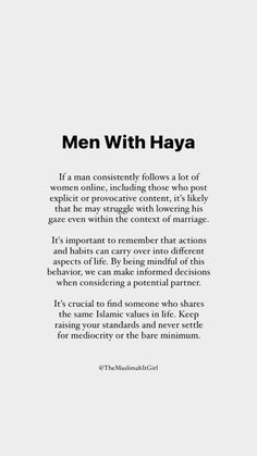 an advertisement with the words men with haya in black and white, on a gray background