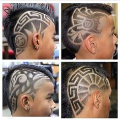 Tribal designs on hair! Hair Tattoo Men, Shave Designs, Haircut Designs For Men, Shaved Designs, Hair Tattoo, Haircut Designs, Hair Tattoos