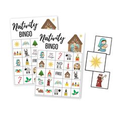 nativity bingo game for kids with pictures