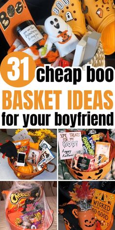 Boo Basket Ideas for Boyfriend Boo Basket Ideas For Boyfriend, Spooky Basket For Men, Spooky Basket Ideas, Fall Basket Ideas, Boo Basket Ideas, Basket Ideas For Boyfriend, Spooky Basket, Creepy Halloween Food