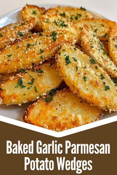 "Take your potato game to the next level with these Baked Garlic Parmesan Potato Wedges! 🥔🧄 Crispy on the outside, tender on the inside, and loaded with bold garlic and parmesan flavor, these wedges are the perfect side dish or snack. Easy to make and oven-baked for a healthier twist, they’re great for family dinners, parties, or game day. Click to get the simple step-by-step recipe and make your next meal unforgettable!" #GarlicParmesanWedges, #PotatoLovers, #CrispyPotatoes, #EasySideDish, #BakedRecipes, #ComfortFood, #SnackIdeas, #GameDayEats, #HealthyTwist, #HomemadeGoodness Wedges Potato Recipes Oven Baked, Jo Jo Potatoes Wedges Baked, Potatoe Slices Baked, Lemon Pepper Potato Wedges, Sides Using Potatoes, Jojo Potatoes Recipes, Crispy Potato Slices, Potato Recipes Side Dishes Ovens, Potato Garlic Recipes