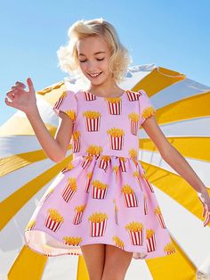 French Fries Print Dress For Girls - Chasing Fireflies Chasing Fireflies, New Party Dress, Dress For Girls, French Fries, Cute Dress, Dress Pink, Girls Clothing, Classic Looks, Warm Weather