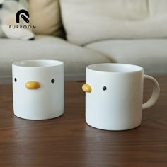 Purroom Little Chicken Cute Coffee Mug | SupermarCat Fun Clay Ideas, Fun Pottery Ideas, Cute Gadgets, Cute Pots, Tanah Liat, Keramik Design, Cute Coffee Mugs, Clay Art Projects, Cute Cups