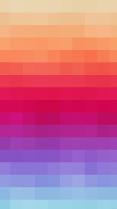 an orange, pink and blue color scheme with horizontal lines in the middle that appear to be distorted