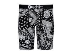 ethika The Staple - Men's Underwear : Banda : Unwind in delight wearing the comfy ethika The Staple. Crafted using four-way stretch fabric, it offers enhanced mobility. Featuring elasticized waistband with jacquard design and branding detailing, no pull-down, no gathering, and allover eye-catching graphic print. Pull-on style. 92% cotton, 8% spandex. Machine wash, tumble dry. Imported. If you're not fully satisfied with your purchase, you are welcome to return any unworn, unwashed items in the o Ethika Sets Women, Gangster Disciples, Ethika Leggings, Ethika Boxers, Boxers Ethika, Psd Boxers, Graphic Prints, Stretch Fabric, Fabric