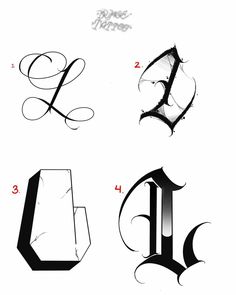 some type of font and numbers that are in different styles, including the letter l