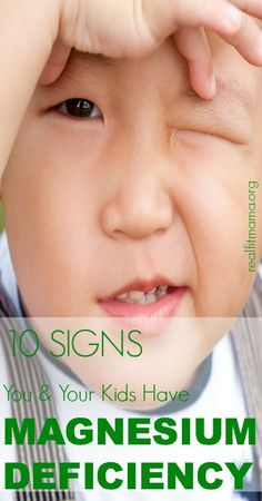 10 Signs You & Your Kids Have MAGNESIUM DEFICIENCY | realfitmama.org Energy Remedies, Fit Mama, Childrens Health, Tap Water, Epsom Salt, Alternative Health