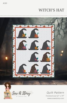 the witch's hat quilt pattern is shown