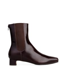 Comet Dark Oak Boxed Leather Ankle Boots | Bared Footwear Bared Footwear, Leather Ankle Boots, Shopping Cart, Designer Shoes, Women's Shoes, Ankle Boots, Women Shoes, My Style, Boots