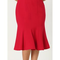 This dress can be a perfect addition to almost any outfit from formal to daily wear, great for work, meeting, office, businesses, work, party, cocktail, wedding, casual, daily dressing, etc. Pair with delicate necklace and heels for a chic office look. Comfortable and classic, this sheath dress is perfect on its own or as a layer under a blazer or jacket. Elegant Midi Dress With Mermaid Hem For Spring, Red Sleeveless Knee-length Dress For Work, Red Knee-length Sleeveless Dress For Work, Party Midi Dress With Flared Hem, Fitted Sleeveless Dress For Formal Occasions, Elegant Knee-length Sleeveless Dress, Fitted Midi Dress With Flared Hem For Party, Formal Fitted Sleeveless Dressy Dress, Elegant Fit And Flare Midi Dress With Flared Hem