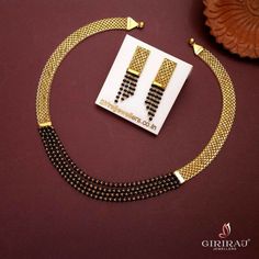 Black Beads Mangalsutra Design, New Gold Jewellery Designs, Gold Mangalsutra Designs, Gold Mangalsutra