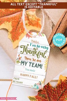 an image of thanksgiving tags with fall leaves