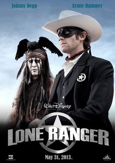 lone ranger movie poster with johnny depp and armie hammer