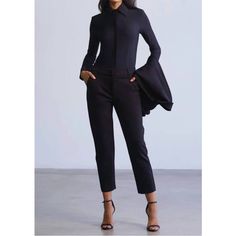 These Are Navy, Not Black. Approximate Measurements Laid Flat - Waist Across 15.25" - Rise 11" - Inseam 26.5" Drying Machine, Tie Front Cardigan, Drawstring Jogger, Jumpsuit Trousers, Leather Trousers, Faux Leather Pants, Faux Leather Leggings, Fit N Flare Dress, Trouser Pants