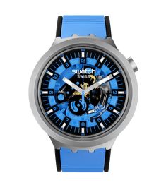 BIG BOLD Azure Blue Daze - SHOPKURY.COM Modern Blue Automatic Watch Accessories, Modern Blue Watch With Skeleton Dial, Modern Blue Chronograph Watch, Modern Blue Chronograph Watch Accessories, Modern Blue Watch With Subdials, Modern Blue Watches With Analog Display, Modern Blue Chronograph Watch With Skeleton Dial, Modern Blue Watch With Metal Dial, Modern Blue Watch Accessories With Metal Dial