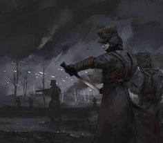 Ww1 Fantasy Art, Totalitarianism Art, Trench Warfare Art, Hunting Reference, Dystopian Art, Apocalypse Art