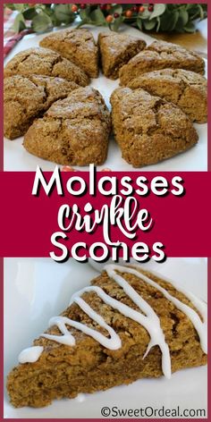 molassses, crinkle and scones are the best desserts for christmas