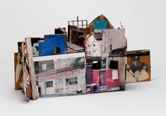 a sculpture of an abstract house made from ceramics, found objects, photographs, and other mixed media Colossal Art, Brand Magazine, What To Draw, Photographs Of People, African American Art, Paper Collage, American Art, Letterpress, Collage Art