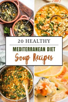 20 healthy mediterraneann diet soup recipes that are low in calories and high in proteins