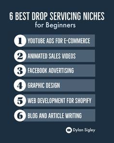 six best drop service niches for beginners