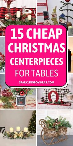 Christmas centerpieces for tables can be very challenging and fun to create. Christmas centerpieces are also an important part of your Christmas table decorations, which makes many people like to create them by themselves. If you're looking for Christmas centerpiece ideas, here are some great options for every style and budget, ranging from the farmhouse and rustic centerpieces. Your family and friends will be impressed by these Christmas table settings during your holiday gathering. Elegant Christmas Centerpieces, Christmas Table Decorations Centerpiece, Xmas Centerpieces