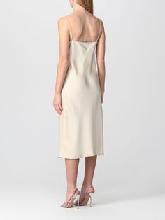 Find THEORY Slip Dress on Editorialist. The Theory slip dress features a cowl neck, spaghetti straps, and a midi length. The dress is made of a soft and luxurious satin fabric. This versatile dress can be dressed up or down, making it perfect for a variety of occasions. Theory Dress, Dress Woman, Dress For Woman, Italian Fashion Designers, Versatile Dresses, Cream Dress, Italian Fashion, Woman Colour, Satin Fabric