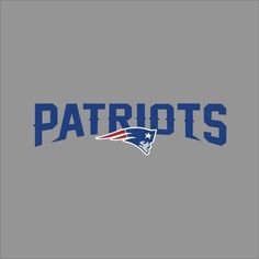 the new england patriots logo on a gray background