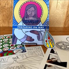 the coloring book is open and ready to be used for children's art projects