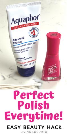 How to apply nail polish without getting it on your skin. Apply nail polish perfectly with this easy hack for how to paint your finger nails with no mess. Nail Polish Tricks And Tips, How To Not Get Polish On Skin, How To Make Your Own Nail Polish, Diy Paint Nails At Home, How To Paint Nails Without Getting On Skin, How To Heal Skin Around Nails, Diy Nail Painting Tips, How To Paint Perfect Nails, How To Paint Your Nails Without A Mess