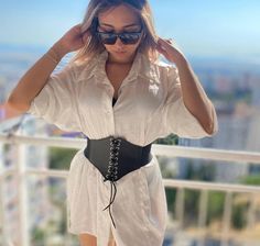 Made of faux leather, the leather quality of our product is excellent and provides a soft touch. The stitches on the belt are very healthy and strong. The raw material of our buckles is zamak, no bending, breaking. Women's Faux Leather Black Elastic Corset Belt Length 70cm, 2′3.55 - Width 8cm, 3.14inches Gift For Her Black Tan White Valentines Day Product Dimensions: 70cm, 2′3.55 - One Size Material: Faux Leather - Tear resistant Package Content: 1x Belt Handling Time: 1-3 days Shipping Time: 2- Nice Belts, Belt Length, Corset Belt, Faux Leather Belts, White Belt, Suspender Belt, Raw Material, Black Tan, Suspenders