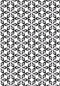 an abstract black and white pattern with intersecting shapes in the center, on a white background