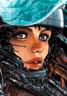 Juan Gimenez: beauty and the machine ¡Pedazo dibujante! Heavy Metal Art, Sci Fi Comics, Arte Cyberpunk, Bd Comics, Comic Shop, Science Fiction Art, Cyberpunk Art, Comic Book Artists, Retro Futurism