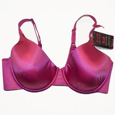 Maidenform Luxe Back Smoothing Wire Bra Dm7540 Perfect Your Silhouette With The Coverage And Support Of This Luxuriously Smooth Bra From Maidenform Color: Pink Adjustable Straps Luxuriously Smooth Fabrication Built Up Back For A Sleek Look Underwire Cups With Extra Coverage And Light Lift Smoothtec Wing For Side Shape And Support Triple Hook-And-Eye Back Closure T-Shirt Bra Molded Seamless Cups Lightly Padded Extra Coverage 360 Degrees Of Smooth Size: 38dd New With Tag Original Retail Price: $42.00 Wire Bra, T Shirt Bra, Sleek Look, Women's Intimates, Adjustable Straps, Sleek, Bra, Pink, Women Shopping