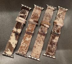 COWHIDE APPLE WATCH BANDS - CountryFide Custom Accessories and Outdoors Western Watch Band Cuff, Adjustable Brown Hand Tooled Apple Watch Band, Elegant Brown Apple Watch Band, Apple Watch Bands Leather Women Eestern, Animal Print Apple Watch Band, Blue Valentine, Sweatshirt Short Sleeve, Clutch Wallet, Bottom Clothes